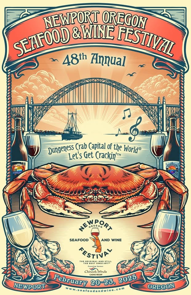 Newport Seafood & Wine Festival promo flyer